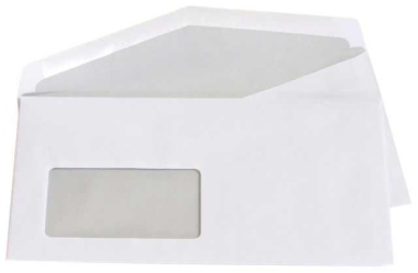 1.000 Kuvertierhüllen - ISK C6/5 - 75 g/qm - 114x229 mm Kuvert - mit Fenster