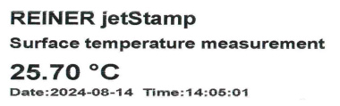 Sensormessung jetStamp 1025 sense surface temperature measurement