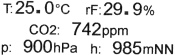 Sensormessung jetStamp 1025 sense CO2 ppm
