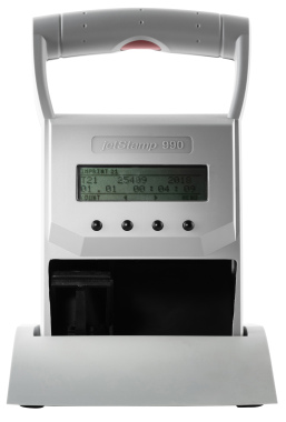 Kennzeichnungsstempel MHD Reiner jetStamp 990 mit Tinte P1-S-RD mit Koffer