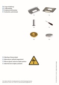 Führungsschablone SPIKES, 52mm Druckhöhe für jetStamp 1025 - inkl. Bodenplatte für Schutzhülle Silikon