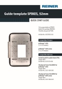Führungsschablone SPIKES, 52mm Druckhöhe für jetStamp 1025 - inkl. Bodenplatte für Schutzhülle Silikon