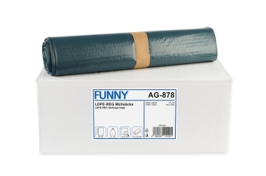 LDPE-Regenerat Müllsäcke, blau