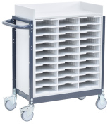 Registraturwagen mit 30 Schubladen