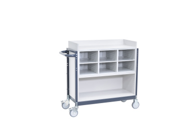 Postverteilwagen Paket- und Ordnerfach unten BxT: 90,1x40,1 cm