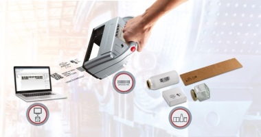 Stempel stempeln kennzeichnen verschiedener Verpackungen frei einstellbarer fortlaufender 1-D- und 2-D-Barcodes
