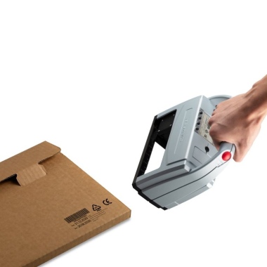 Stempel stempeln Karton braun