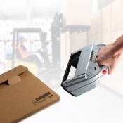 Stempel stempeln Karton braun