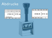 Datumstempel Modell D53Z mit Textplatte und Stunden-Rad (Zg 4)