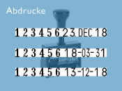 Numeroteur Modell ND6K mit Datum rechts (Zs 6 | Zg 4,5)