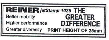 Abdruckbeispiele jetStamp 1025