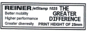 Abdruckbeispiele jetStamp 1025