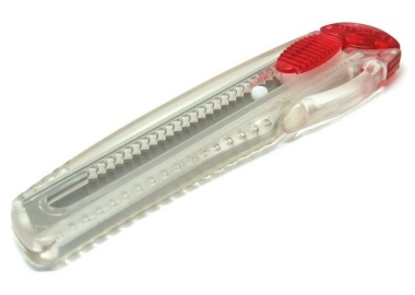 Cuttermesser NT iL 120 P transparent-rot 18mm Klinge - 10 Stück