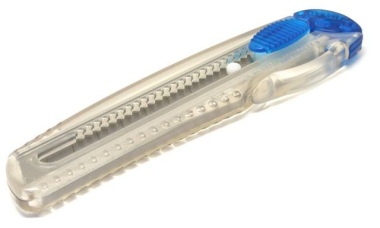 Cuttermesser NT iL 120 P transparent-blau 18mm Klinge - 10 Stück