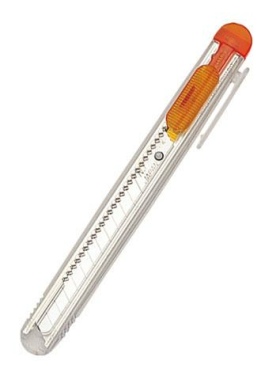 Cuttermesser NT iA 120 P transparent-orange 9mm Klinge - 10 Stück