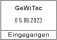 Eingangsstempel ChronoDater 920 mit Datum und Textplatte (Zg 3,5)