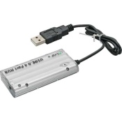 Mini USB 2.0 4-Port Hub silber