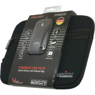 Tasche Notebook Laptop PC Notebooktasche schwarz 10" optisch Mouse USB